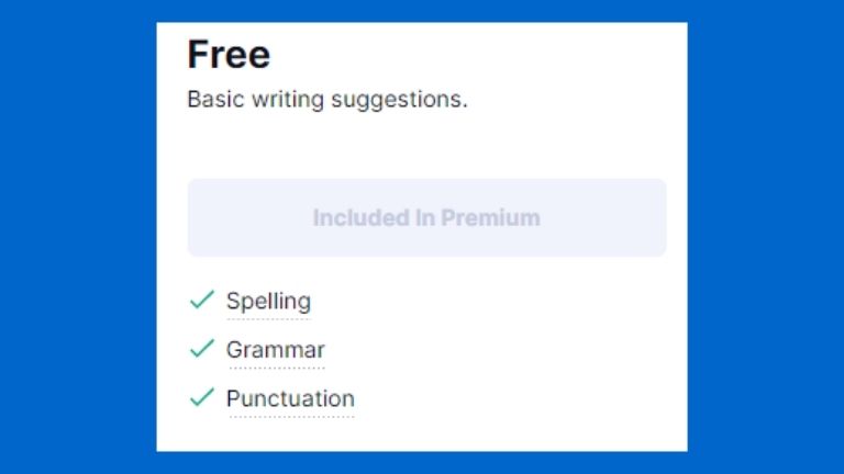 Free of Grammarly